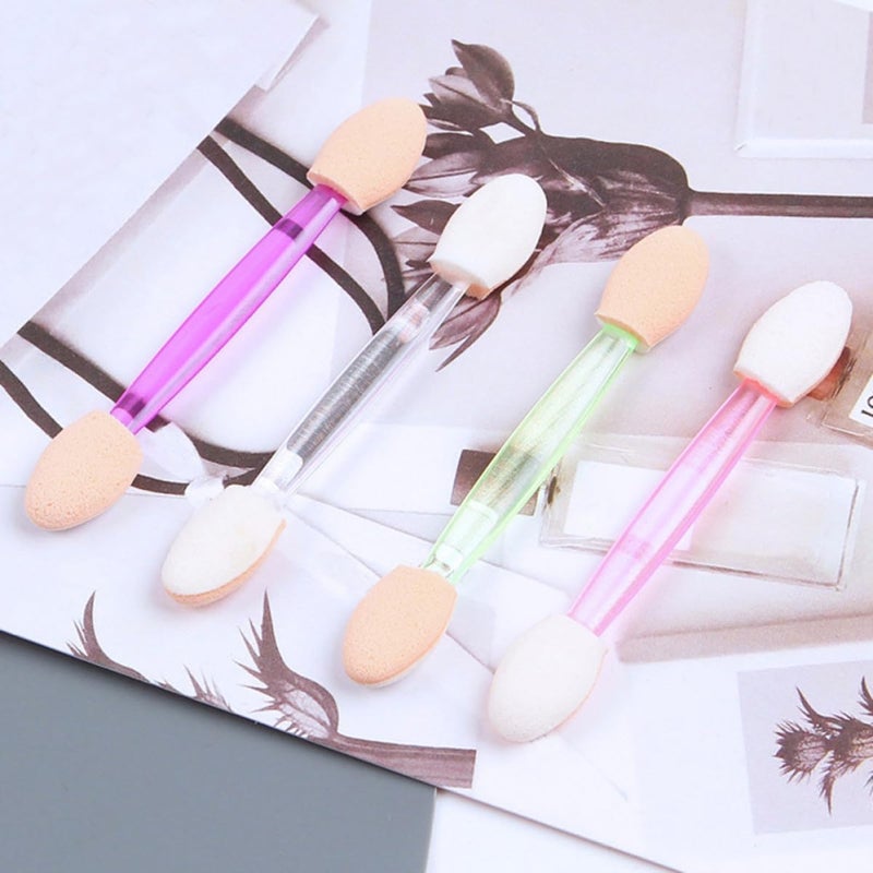 30Pcs Double Ended White Sponge Eyeshadow Brush Set Professional Makeup Tools - Image 4